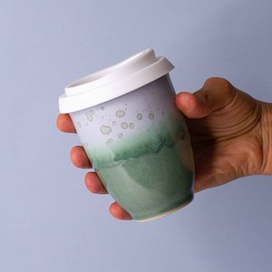 Ocean Jasper Ceramic Travel Cup