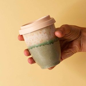 Rainforest Jasper Ceramic Travel Cup