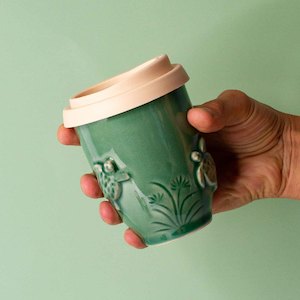 Green Sea Turtle Ceramic Travel Cup