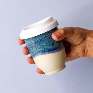 Blue Ceramic Glazes: Tea Tree Bay Ceramic Travel Cup