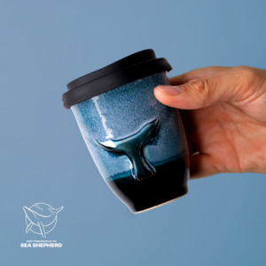 Whale Ceramic Travel Cup