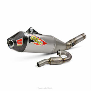 Ti 6 System: Kawasaki KX250F/ KX250X 2021-24 Ti-6 Titanium System W/Carbon End cap