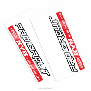 KYB Fork Decals , Red ( Pair )