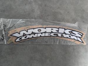 Works Connection Fender Decals White/Black (Pair)