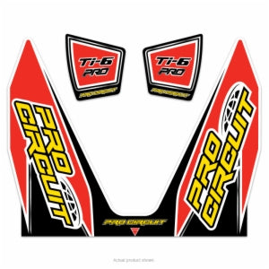 Exhaust Decals: Pro Circuit Ti-6 Pro Exhaust Decal Kit