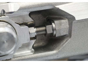 Bolts: WC KTM / Husqvarna Titanium Axle Block Adjuster Bolts & Nuts ( Pair )