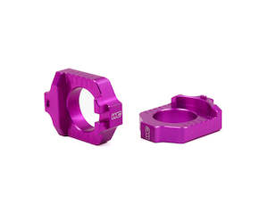Works Connection Elite Axle Blocks Yamaha YZ250F 2018-2025 - Purple