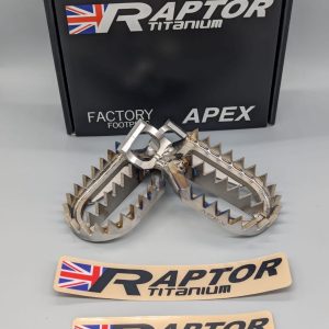 Raptor Titanium: KTM / Husqvarna / Gas Gas 65cc 2024-25 Apex Footpegs