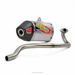 T 6 Slip On Silencer: Kawasaki KLX110 10-23 T-6 Stainless System W/Carbon End Cap