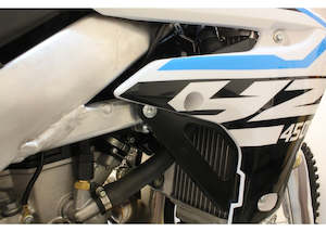 Radiator Brace: Yamaha YZ450F 18-22 Radiator Braces Black