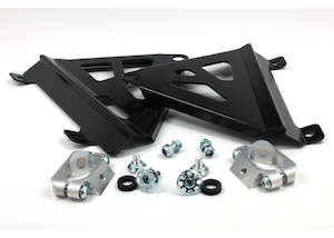 Radiator Brace: Honda CRF450R/CRF450RX 2017-18 Radiator Braces - Black