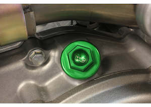 Accessories: Kawasaki KX250F 2004-25/KX450F 2006-25 Oil Fill Plug - Green