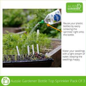 Gardening Gadgets: Aussie Gardener Bottle Top Sprinkler Pack Of 3