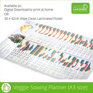 Seed Raising Trays: Aussie Gardener Veggie Sowing Planner - Australian Edition (FREE - Just pay Shipping & Handling)