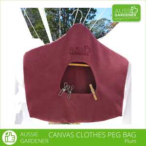 Gardening Protective Gear: Aussie Gardener Canvas Clothes Peg Bag