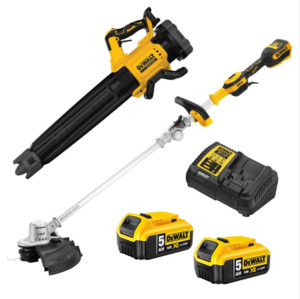 Dewalt: Dewalt 18V XR 2 PIECE COMBO KIT - 5AH Line Trimmer & Blower DCZ241P2-XE