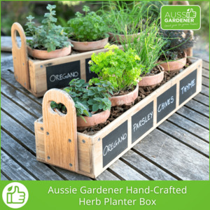 Aussie Gardener Hand-Crafted Herb Planter Box