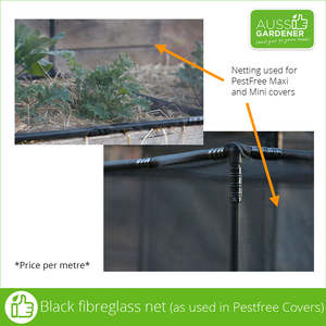 Black Fibreglass Net (as used in Pestfree Covers)