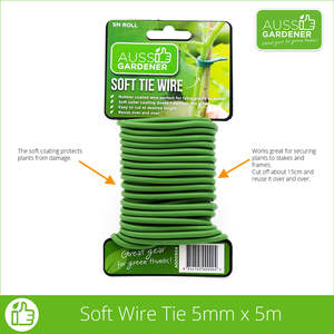 Gardening Equipment: Aussie Gardener Soft Tie Wire 5M