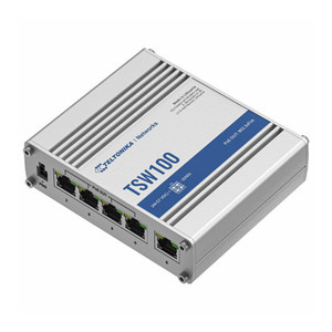 Products: Teltonika TSW100 - Industrial 5 Port Gigabit PoE Switch