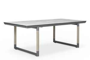 BASTINGAGE Outdoor Dining Extending Table - 2 x colours: Space Grey with Slate O&hellip;