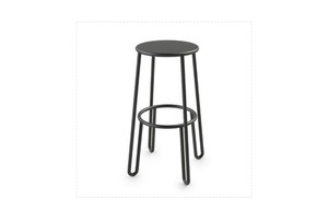 Products: HUGGY Aluminium Bar Stool by MAIORI - 65cm high - low stock