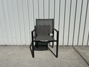 ORLANDO Outdoor Dining Chair - Mocca Frame and Coffee Sling - STACKABLE