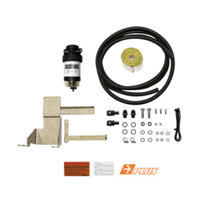 Landcruiser 1999 2020: Toyota Landcruiser 70 Series (2012-2017) TURBO DIESEL PRE-FILTER KIT - Driver Side Mount