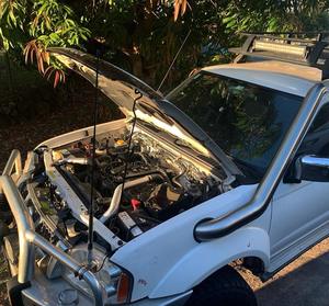 Nissan Navara (1997-2015) D22 4" Stainless Steel Snorkel Kit - Meredith Metalworks