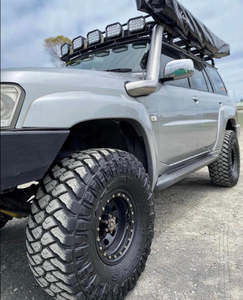 1997 2016 Y61 Gu Patrol: Nissan Patrol (1997-2016) TWIN GU Patrol (Y61) 4" Stainless Steel Snorkel Kit - Meredith Metalworks