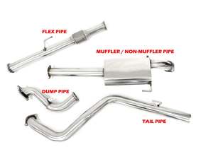 Toyota Hilux (1995-2000) Surf KZN185 1KZ 3.0LT TD 3" PPD EXHAUST PARTS ONLY