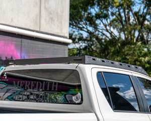 2015 2019 Gun Hilux: Toyota Hilux (2015-2025) N80 Dual Cab Slim Line Roof Rack - Meredith Metalworks