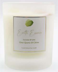 Products: Crystal Soy Wax Candle Coconut and Lime