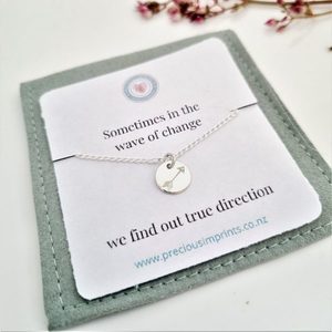 Products: TO GIVE COLLECTION - true direction arrow necklace - Precious Imprints