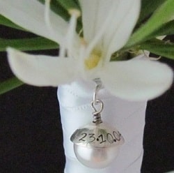 Products: Bouquet Charm Weddings Gifts Silver Pearl