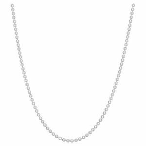 Chains: Omnia Sterling Silver Diamond Cut Ball Chain | 50cm