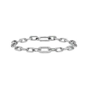 Daniel Wellington: Daniel Wellington Crystal Link Bracelet | Steel CZ
