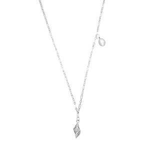 Boh Runga: Boh Runga Pearly Shell FW Pearl Necklace | Silver