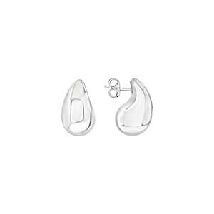 Celesti: Celesti 'Rain Drop' Medium Earrings | Silver RH