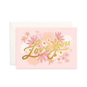 'Love You' Mini Greeting Card