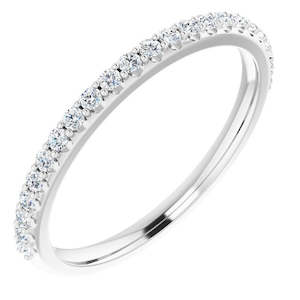 Wedding Anniversary Bands: Vida 14ct Lab Created Diamond Band
