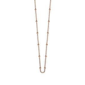 Chains: Kirstin Ash Bespoke Ball Chain (14-16") in Rose Gold Vermeil