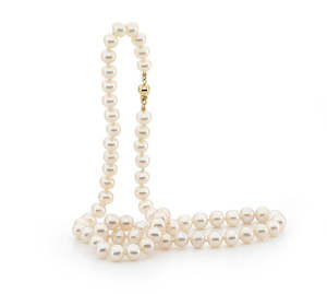 Pearls: Allura 50cm Gold Freshwater Pearl Necklace