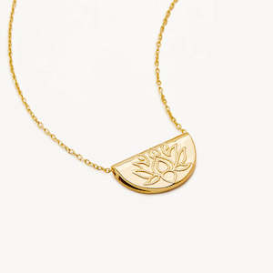 By Charlotte | Lotus | Short | 18k Gold Vermeil | Necklace | 45cm