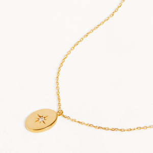 By Charlotte | Shine Your Light | 14k Soild Gold | Diamond | Necklace | 45cm