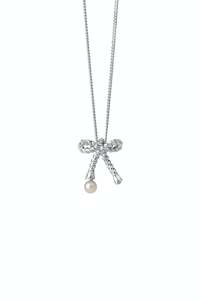 Pearls: Karen Walker Pearl Love Knot Necklace | 45cm | Sterling Silver