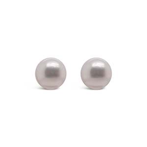 Pearls: Allura 8mm Fresh Water Pearl Stud Earrings | Silver RH