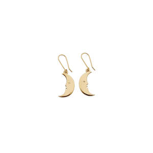 Karen Walker | Moon Earrings | YG Plated