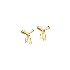 Karen Walker: Karen Walker | Bow Stud Earrings | YG Plated