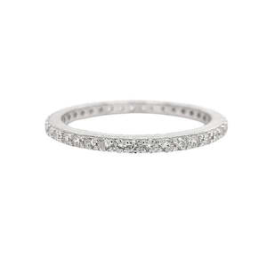 Promise 'Deluxe' Eternity Ring | Silver | Size S